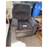 Gray Fabric Reclining Armchair