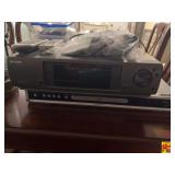 Sharp VC-H142 VCR and Magnavox DVD Player With Remotes & Cables