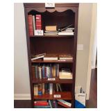 Tall Wood Bookcase (contents are offered separately)