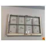 Repurposed Window Frame Wall Decor with Inspirational Quotes