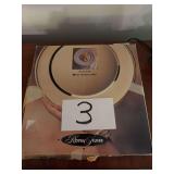 (4) Royal Silver Set Brass Charger Plates