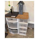Plastic Storage Drawer Units With Contents