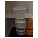 (2) Plastic Storage Drawer Units