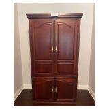 Dark Wood Armoire Cabinet