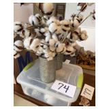 Cotton Arrangement, Flatware & Tea Set