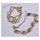 14k Gold Bracelet and Watch