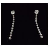 14k Gold Diamond Drop Earrings