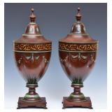 Pair Regency Style Knife Urns