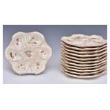 Set Of French Faience Oyster Plates