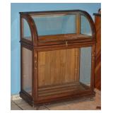 Victorian Oak Walking Stick Display Cabinet