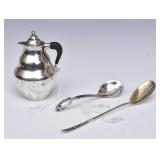 Georg Jensen Sterling Silver Pitcher and Spoon