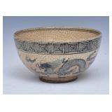 Chinese Crackle Glaze Pottery Bowl