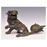 Japanese Bronze Foo Dog