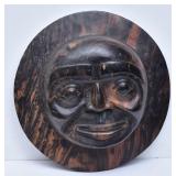 Tribal Carved Hardwood Wall Plaque
