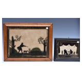 English Reverse Painted Silhouettes (2)