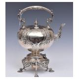Victorian Silver Plated Hot Water Kettle