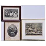Group of Three Currier & Ives Lithographs