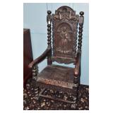Baroque Oak  Arm Chair