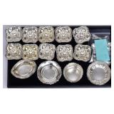 Group Sterling Silver Salts and Condiment Dishes