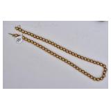 14k Gold Beaded Necklace