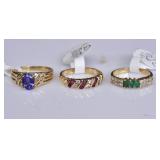 Three 14k Gold Rings