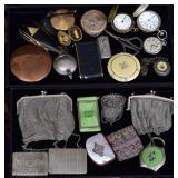 Collection of  Compacts, Purses and Watches
