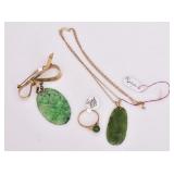 Group of Jade Jewelry