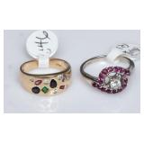 Two 14k Gold Rings