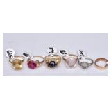 Group of Six Gold Rings