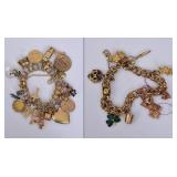 14k Gold Charm Bracelet