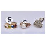 Three 14k Gold Rings