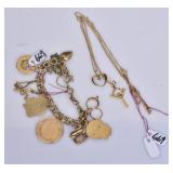 14k Gold Charm Bracelet