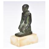 Egyptian Bronze Figure Of An Offerer