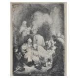 Rembrandt Etching