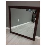 Wood Mirror 38" x 38"
