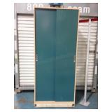84" H x 36"W x 16" D Sliding Door Steel Cabinet