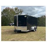 #610- 14ft x 7ft Enclosed Trailer