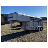 #318- 12ft x 76in Stock Gooseneck Trailer