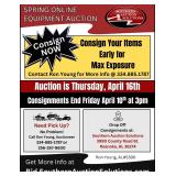 Equipment Auction April 16th 