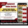 Equipment Auction Online June 25th 2026