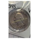 1945 Washington Silver Quarter