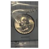 1962 Washington Silver Quarter