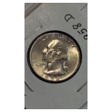 1958-D Washington Silver Quarter