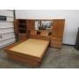 Full Size Bed with Frame and Cabinets