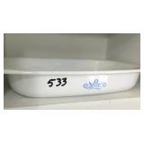 Corning 'Cornflower' casserole