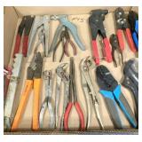 box of channel locks &  rivet guns