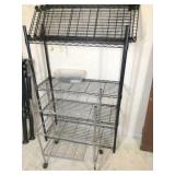 metal shelf 35x14 & metal shelf 22-1/2x13