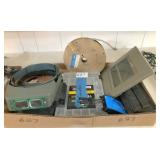 3) magnifiers, ground strap, connectors & misc.