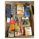 tape measure, band clamp, & misc. shop