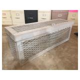 aluminum mesh storage box  37x14